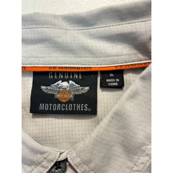 Harley-Davidson Men's Performance Micro-Perf V Twin Shirt Gray XL - Picture 6 of 6